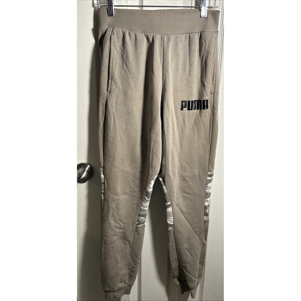 PUMA Men's Essential Drawstring‎ Fleece Pants Expresso Brown SIZE: S